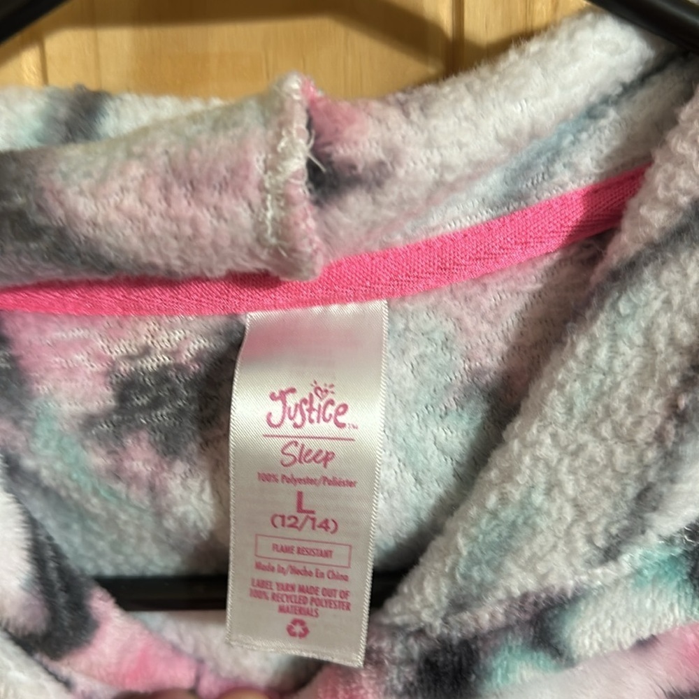 Justice Tie-Dye Hoodie - Pink and Black - Picture 3 of 5
